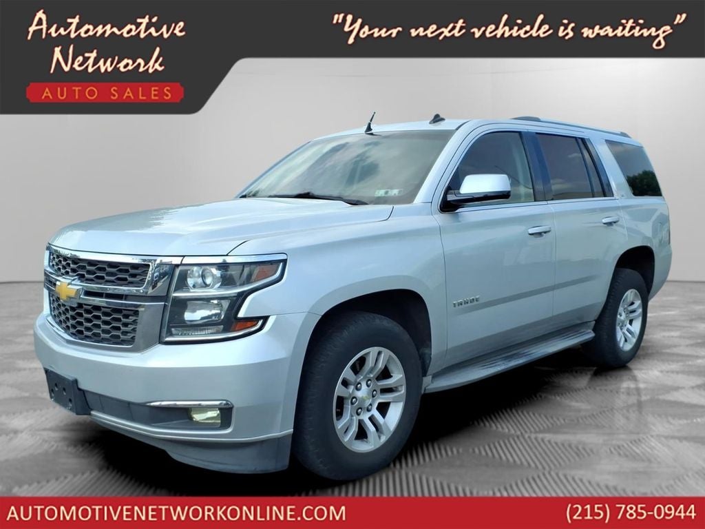 2015 Chevrolet Tahoe LT in Silver Ice Metallic — front three-quarter view