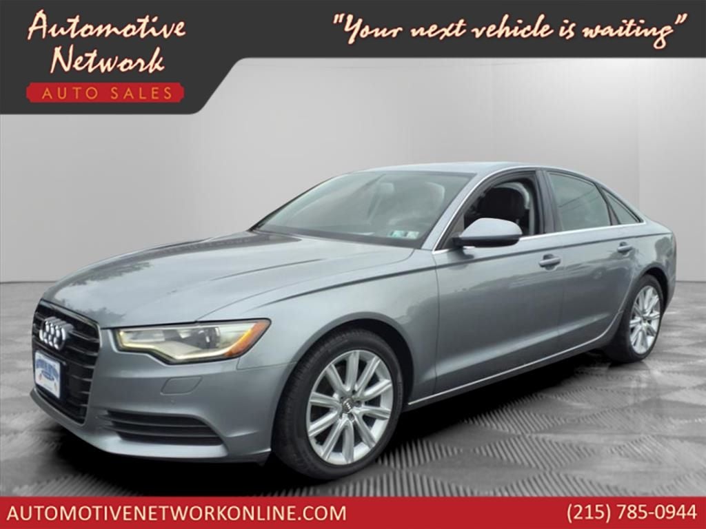2013 Audi A6 2.0T Premium Plus quattro in Quartz Gray Metallic — front three-quarter view