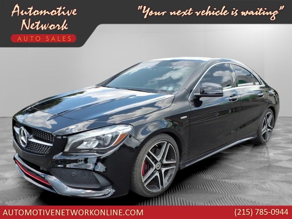 2018 Mercedes-Benz CLA CLA 250 4MATIC in Black — front three-quarter view